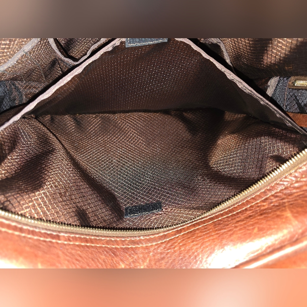 J.W. Hulme Leather Briefcase/Overnight Bag - Picture 12 of 16